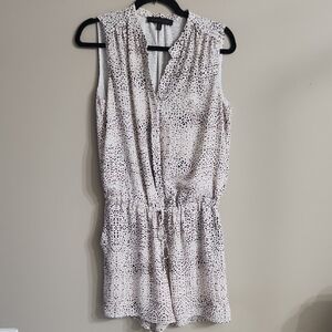 Sleeveless Amimal Print Lined  Romper